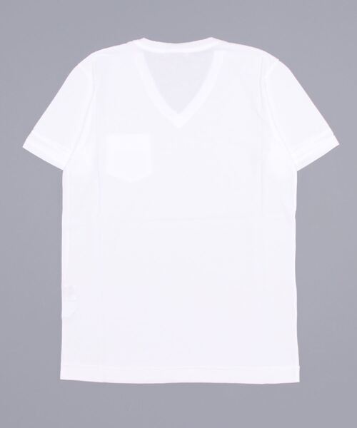 CROSSLEY(クロスリー)の「【CROSSLEY】 MADE IN ITALY Vネック Tシャツ(Tシャツ/カットソー・メンズ・ホワイト/ホワイト系その他/ネイビー/ピンク/ブラック系その他/ネイビー系1/ブラック・1/3/2)」の8枚目の写真