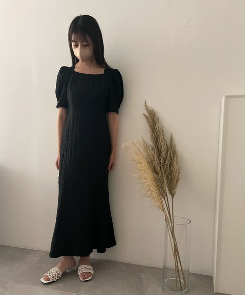 ADIRA(アディラ)の「ポコポコチェックマーメイドワンピ(ワンピース・レディース・ブルー/ブラック・MEDIUM)」の21枚目の写真