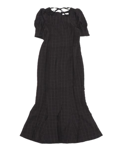 ADIRA(アディラ)の「ポコポコチェックマーメイドワンピ(ワンピース・レディース・ブルー/ブラック・MEDIUM)」の12枚目の写真