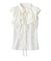 SNIDEL | オーバーラップフリルブラウス(シャツ/ブラウス)