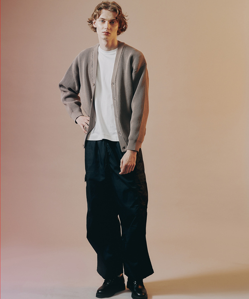 MYSELF ABAHOUSE（マイセルフアバハウス）の「【アンサンブル対応】[洗える]ポリニットカーディガン（カーディガン/ボレロ・メンズ・ベージュ/ダークグリーン/ブラウン/グレー・46/48）」の16枚目の写真