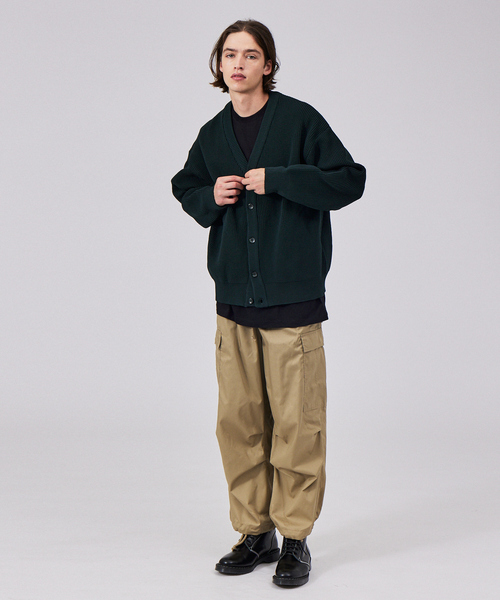 MYSELF ABAHOUSE（マイセルフアバハウス）の「【アンサンブル対応】[洗える]ポリニットカーディガン（カーディガン/ボレロ・メンズ・ベージュ/ダークグリーン/ブラウン/グレー・46/48）」の20枚目の写真