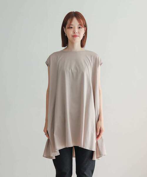 URBAN RESEARCH DOORS（アーバンリサーチドアーズ）の「フレアチュニックカットソー（Tシャツ/カットソー・レディース・チャコールグレー/ベージュ系その他・MEDIUM）」の19枚目の写真