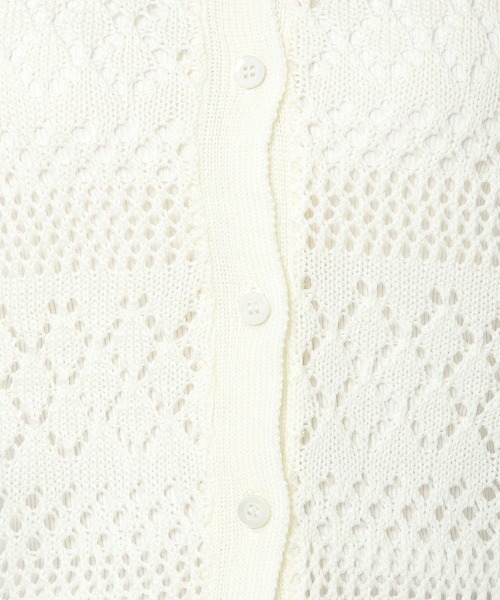 ALAND（エーランド）の「3.3 Field Trip／SHEER KNIT カーディガン 2353236（カーディガン/ボレロ・レディース・ライトブルー/ブラック/アイボリー・FREE）」の13枚目の写真