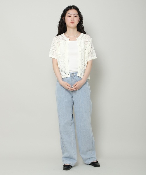 ALAND（エーランド）の「3.3 Field Trip／SHEER KNIT カーディガン 2353236（カーディガン/ボレロ・レディース・ライトブルー/ブラック/アイボリー・FREE）」の21枚目の写真