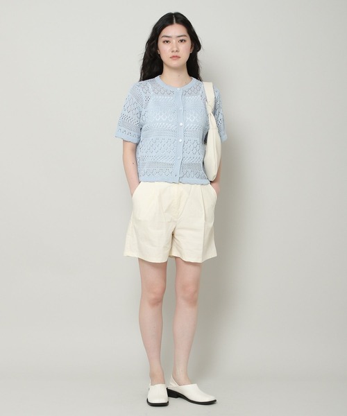 ALAND（エーランド）の「3.3 Field Trip／SHEER KNIT カーディガン 2353236（カーディガン/ボレロ・レディース・ライトブルー/ブラック/アイボリー・FREE）」の18枚目の写真