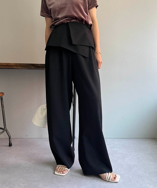 CAPRICIEUX LE'MAGE（カプリシューレマージュ）の「折り返しパンツ（その他パンツ・レディース・ブラック/グレー/ホワイト系その他・38/36）」の8枚目の写真