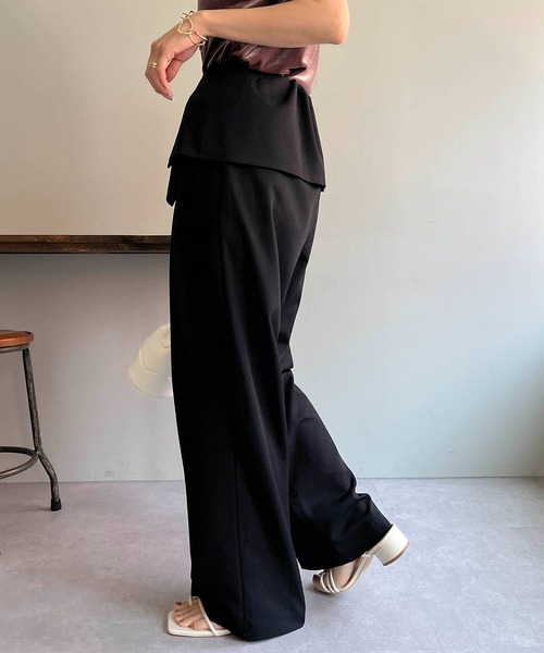 CAPRICIEUX LE'MAGE（カプリシューレマージュ）の「折り返しパンツ（その他パンツ・レディース・ブラック/グレー/ホワイト系その他・38/36）」の13枚目の写真