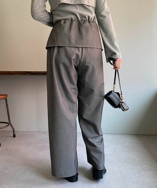 CAPRICIEUX LE'MAGE（カプリシューレマージュ）の「折り返しパンツ（その他パンツ・レディース・ブラック/グレー/ホワイト系その他・38/36）」の14枚目の写真