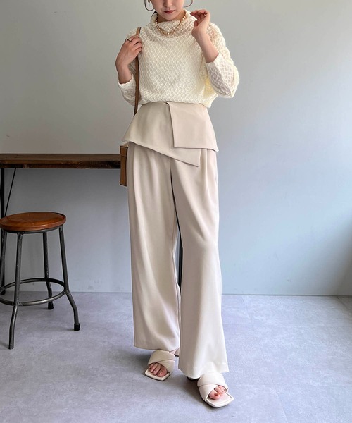 CAPRICIEUX LE'MAGE（カプリシューレマージュ）の「折り返しパンツ（その他パンツ・レディース・ブラック/グレー/ホワイト系その他・38/36）」の20枚目の写真