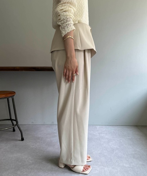 CAPRICIEUX LE'MAGE（カプリシューレマージュ）の「折り返しパンツ（その他パンツ・レディース・ブラック/グレー/ホワイト系その他・38/36）」の7枚目の写真