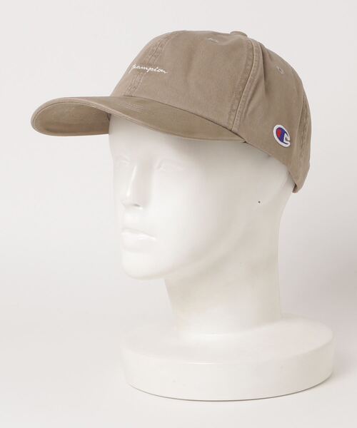 Champion(チャンピオン)の「【Champion/チャンピオン】ツイルミニロゴキャップ(キャップ・メンズ・ホワイト/ブラック/ベージュ/ネイビー/グレー/グリーン・FREE)」の5枚目の写真