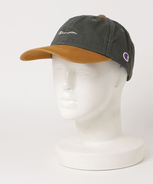Champion(チャンピオン)の「【Champion/チャンピオン】ツイルミニロゴキャップ(キャップ・メンズ・ホワイト/ブラック/ベージュ/ネイビー/グレー/グリーン・FREE)」の6枚目の写真