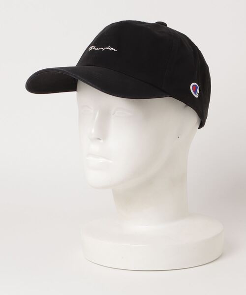 Champion(チャンピオン)の「【Champion/チャンピオン】ツイルミニロゴキャップ(キャップ・メンズ・ホワイト/ブラック/ベージュ/ネイビー/グレー/グリーン・FREE)」の3枚目の写真