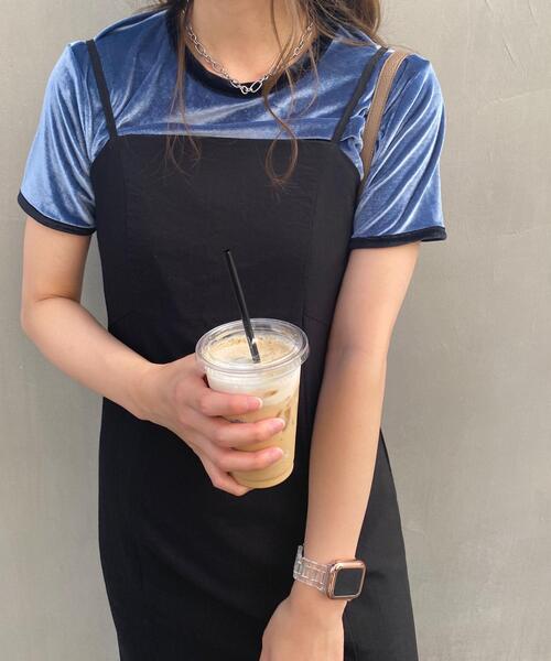tシャツ ベロアパイピング シアーT レディース JOURNAL STANDARD tシャツ ベロアパイピング シアーT レディース