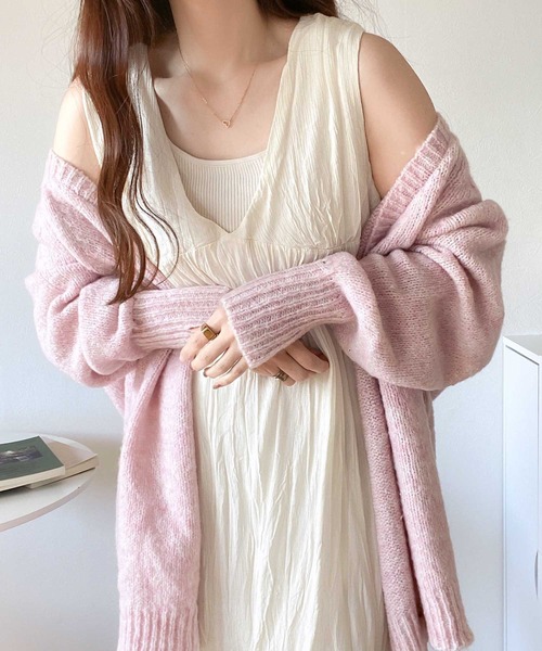 mily bilet（ミウィビレット）の「【mily bilet】さらりと旬顔、ワッシャーシアー素材マキシワンピース（ワンピース・レディース・ブラック/ベージュ/ブラウン/アイボリー・SMALL/MEDIUM/LARGE/X-LARGE）」の15枚目の写真