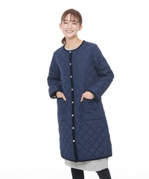 Arnold Palmer | キルティング ロングコート(ノーカラーコート)