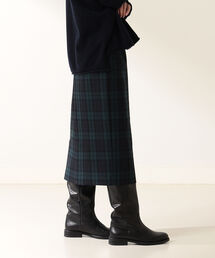 Demi-Luxe BEAMS | Demi-Luxe BEAMS / チェック セミタイト スカート(スカート)