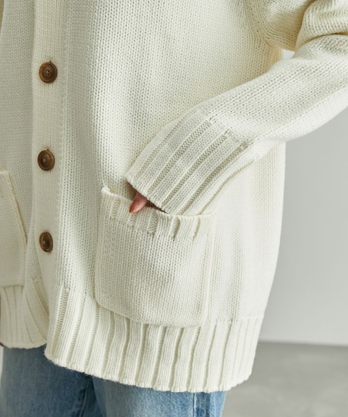 ROPE' PICNIC(ロペピクニック)の「【WEB限定カラー:レッド】バンドンニットミドル丈カーディガン(カーディガン/ボレロ・レディース・ブラック/レッド/ブルー/オレンジ系その他/キナリ・38)」の18枚目の写真