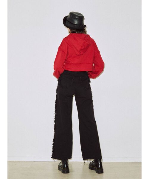 jouetie(ジュエティ)の「ショートフーディ(パーカー・レディース・ブラック/ブルー/グリーン/レッド・MEDIUM)」の12枚目の写真