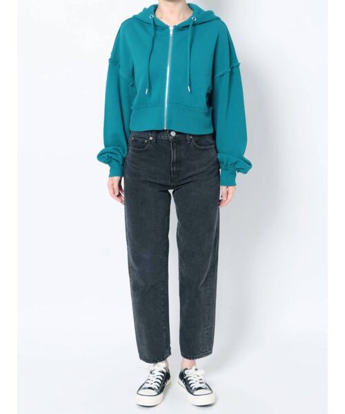 jouetie(ジュエティ)の「ショートフーディ(パーカー・レディース・ブラック/ブルー/グリーン/レッド・MEDIUM)」の19枚目の写真