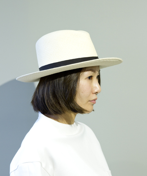 EN ROUTE（アンルート）の「KIJIMA TAKAYUKI（キジマタカユキ） STRAW HAT（ハット・レディース・オフホワイト/ブラック・1）」の6枚目の写真