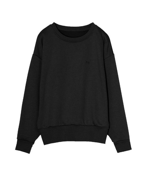 Re:EDIT（リエディ）の「裏毛ワンポイント刺繍スウェットプルオーバー（スウェット・レディース・ホワイト系その他/ピンク/ブラック/ベージュ/モカ/グレー/グリーン・MEDIUM/LARGE）」の11枚目の写真