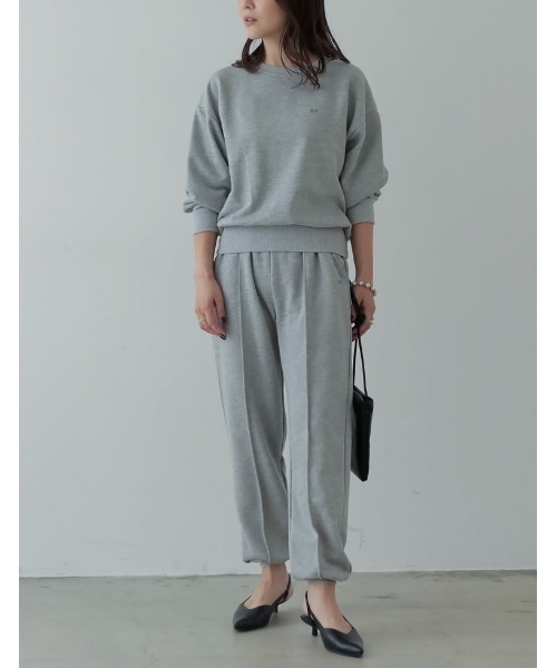 Re:EDIT（リエディ）の「裏毛ワンポイント刺繍スウェットプルオーバー（スウェット・レディース・ホワイト系その他/ピンク/ブラック/ベージュ/モカ/グレー/グリーン・MEDIUM/LARGE）」の20枚目の写真