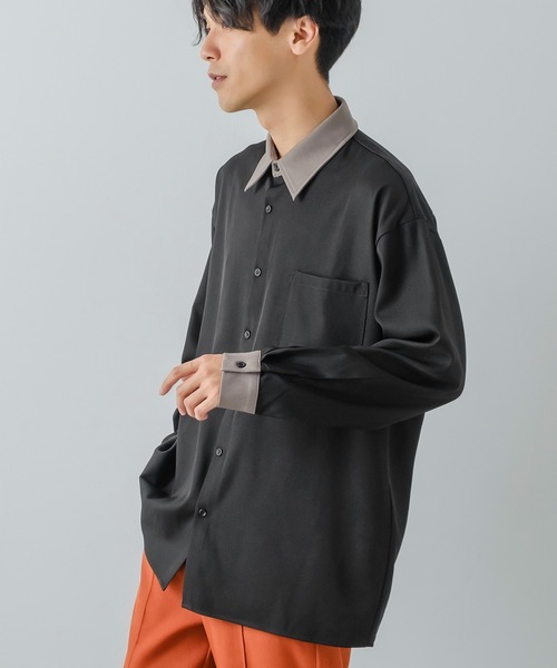 improves（インプローブス）の「【improves】とろみ素材 レギュラーカラー シャツ（シャツ/ブラウス・メンズ・ブラック系その他/ホワイト系その他/ホワイト/チャコール/ブラック/グレイッシュベージュ・MEDIUM/LARGE）」の20枚目の写真