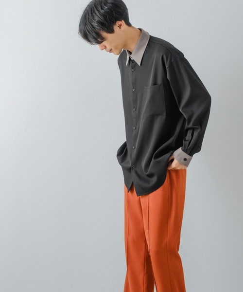 improves（インプローブス）の「【improves】とろみ素材 レギュラーカラー シャツ（シャツ/ブラウス・メンズ・ブラック系その他/ホワイト系その他/ホワイト/チャコール/ブラック/グレイッシュベージュ・MEDIUM/LARGE）」の19枚目の写真