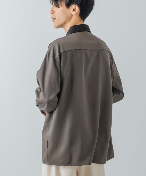 improves（インプローブス）の「【improves】とろみ素材 レギュラーカラー シャツ（シャツ/ブラウス・メンズ・ブラック系その他/ホワイト系その他/ホワイト/チャコール/ブラック/グレイッシュベージュ・MEDIUM/LARGE）」の15枚目の写真