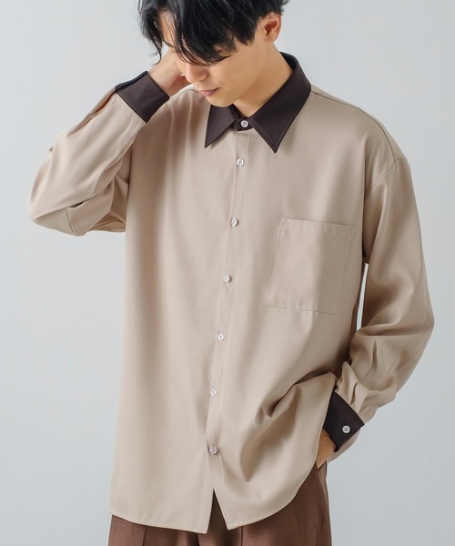 improves（インプローブス）の「【improves】とろみ素材 レギュラーカラー シャツ（シャツ/ブラウス・メンズ・ブラック系その他/ホワイト系その他/ホワイト/チャコール/ブラック/グレイッシュベージュ・MEDIUM/LARGE）」の13枚目の写真