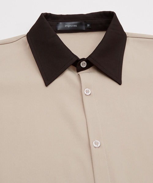 improves（インプローブス）の「【improves】とろみ素材 レギュラーカラー シャツ（シャツ/ブラウス・メンズ・ブラック系その他/ホワイト系その他/ホワイト/チャコール/ブラック/グレイッシュベージュ・MEDIUM/LARGE）」の10枚目の写真