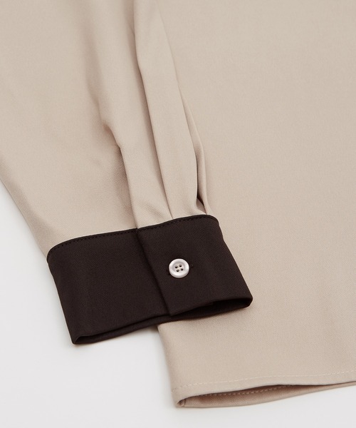 improves（インプローブス）の「【improves】とろみ素材 レギュラーカラー シャツ（シャツ/ブラウス・メンズ・ブラック系その他/ホワイト系その他/ホワイト/チャコール/ブラック/グレイッシュベージュ・MEDIUM/LARGE）」の9枚目の写真