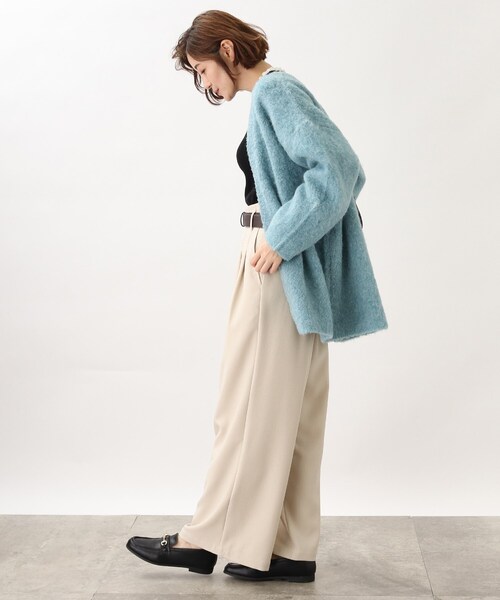 grove（グローブ）の「◆ベルト付き ハイウエストワイドパンツ（その他パンツ・レディース・ダークブラウン/アイボリー/ブラック・02/03/04/01/05）」の16枚目の写真