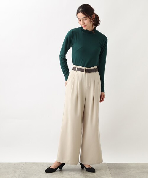 grove（グローブ）の「◆ベルト付き ハイウエストワイドパンツ（その他パンツ・レディース・ダークブラウン/アイボリー/ブラック・02/03/04/01/05）」の19枚目の写真