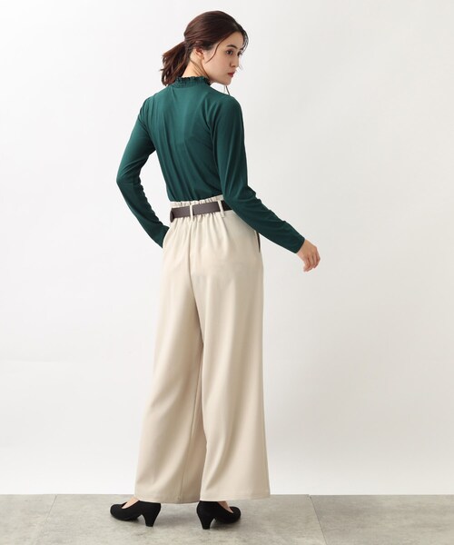grove（グローブ）の「◆ベルト付き ハイウエストワイドパンツ（その他パンツ・レディース・ダークブラウン/アイボリー/ブラック・02/03/04/01/05）」の20枚目の写真