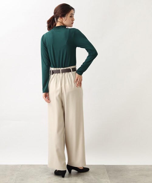 grove（グローブ）の「◆ベルト付き ハイウエストワイドパンツ（その他パンツ・レディース・ダークブラウン/アイボリー/ブラック・02/03/04/01/05）」の21枚目の写真