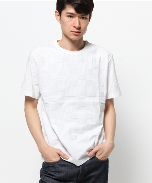 EDIFICE（エディフィス）の「◇40/2シルケットリンクス クルーネックショートスリーブ（Tシャツ/カットソー・メンズ・ブラック/チャコールグレー/ホワイト・46/44/48）」の12枚目の写真