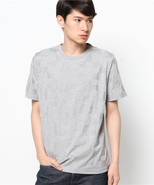 EDIFICE（エディフィス）の「◇40/2シルケットリンクス クルーネックショートスリーブ（Tシャツ/カットソー・メンズ・ブラック/チャコールグレー/ホワイト・46/44/48）」の14枚目の写真