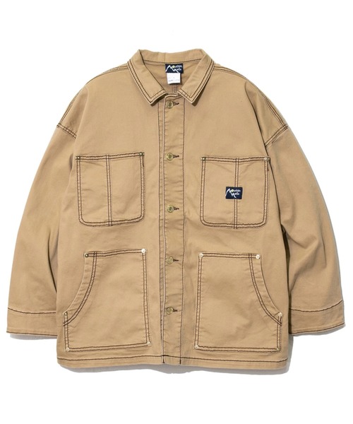 Mountain Mania(マウンテンマニア)の「Mountain Mania/マウンテンマニア OSTITCH SHIRTS JACKET(ブルゾン・メンズ・ブラック/インディゴブルー/キャメル・MEDIUM/LARGE/X-LARGE)」の1枚目の写真