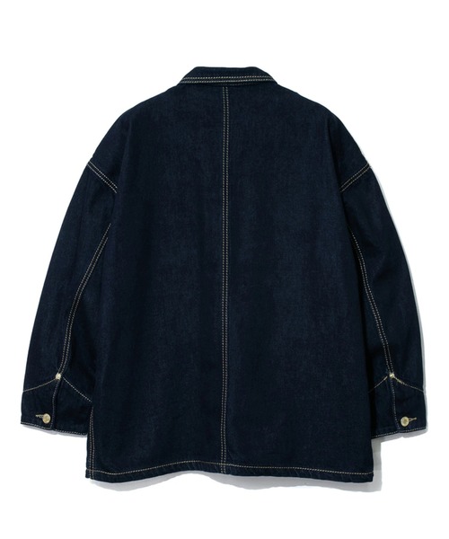 Mountain Mania(マウンテンマニア)の「Mountain Mania/マウンテンマニア OSTITCH SHIRTS JACKET(ブルゾン・メンズ・ブラック/インディゴブルー/キャメル・MEDIUM/LARGE/X-LARGE)」の10枚目の写真