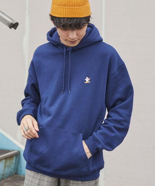 coen（コーエン）の「ワンポイント刺繍ウィンターベア裏起毛パーカー(WEB限定カラー)（パーカー・メンズ・ホワイト/ケリーグリーン/ネイビー/モカ/ブラック/ベージュ・S/L/XL/M）」の11枚目の写真