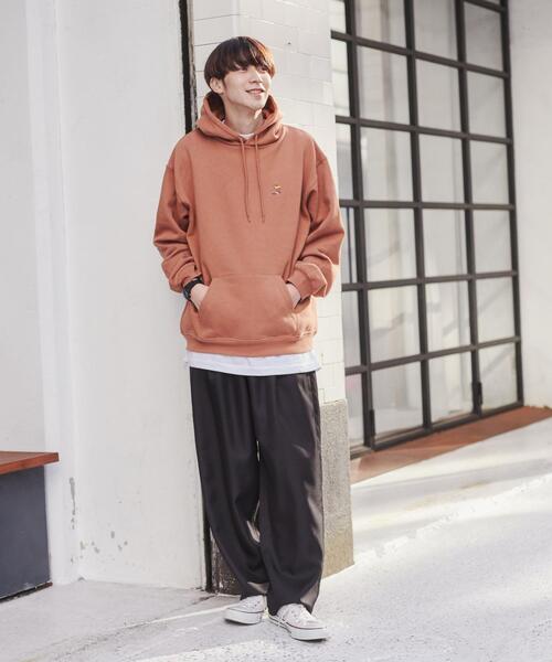 coen（コーエン）の「ワンポイント刺繍ウィンターベア裏起毛パーカー(WEB限定カラー)（パーカー・メンズ・ホワイト/ケリーグリーン/ネイビー/モカ/ブラック/ベージュ・S/L/XL/M）」の19枚目の写真