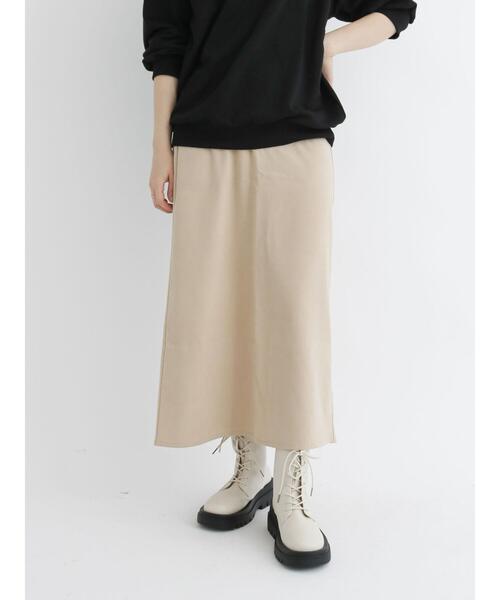 Samansa Mos2 blue(サマンサモスモスブルー)の「スエードタッチスカート(スカート・レディース・ブラック/ベージュ/ブラウン・フリ-)」の22枚目の写真