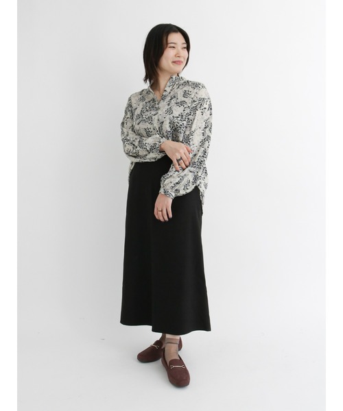 Samansa Mos2 blue(サマンサモスモスブルー)の「スエードタッチスカート(スカート・レディース・ブラック/ベージュ/ブラウン・フリ-)」の9枚目の写真