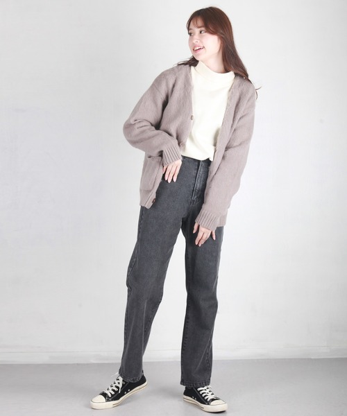 WESTSEA(ウエストシー)の「モヘヤタッチ起毛 ルーズサイズニットカーディガン(カーディガン/ボレロ・メンズ・ベージュ/ブラウン/ブルー・M/L/LL)」の10枚目の写真