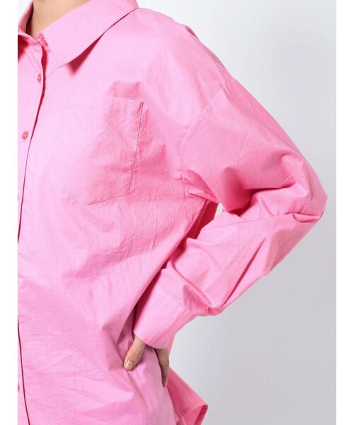 EMODA（エモダ）の「スプリングカラーシャツ（シャツ/ブラウス・レディース・ブルー/ホワイト/グリーン/ピンク・FREE）」の19枚目の写真