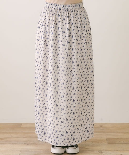 URBAN RESEARCH Sonny Label（アーバンリサーチサニーレーベル）の「スモールフラワードットプリントスカート（スカート・レディース・ネイビー/オレンジ・FREE）」の19枚目の写真