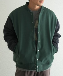 □オーバーサイズウールライクスタジャン